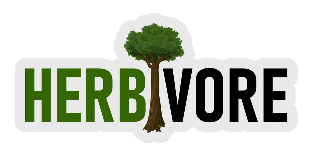 Herbivore Vinyl Sticker Vegan Vegetarian Plants Plant Based 5